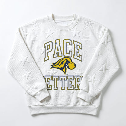 PACE SETTERS BIG PLAY ENERGY EMBOSSED STAR CREWNECK
