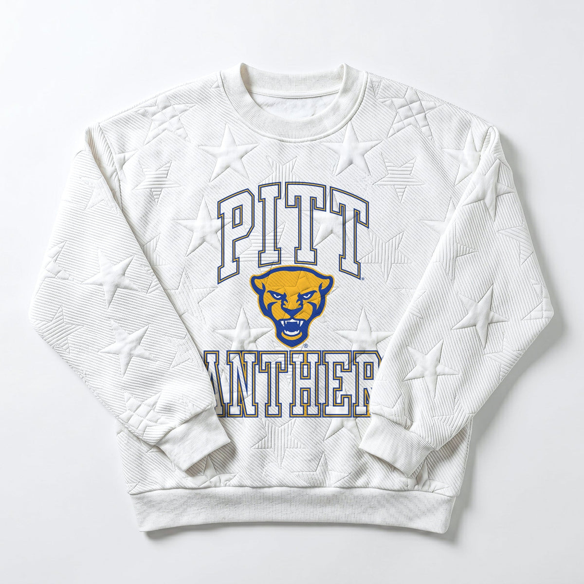 PITTSBURGH PANTHERS BIG PLAY ENERGY EMBOSSED STAR CREWNECK