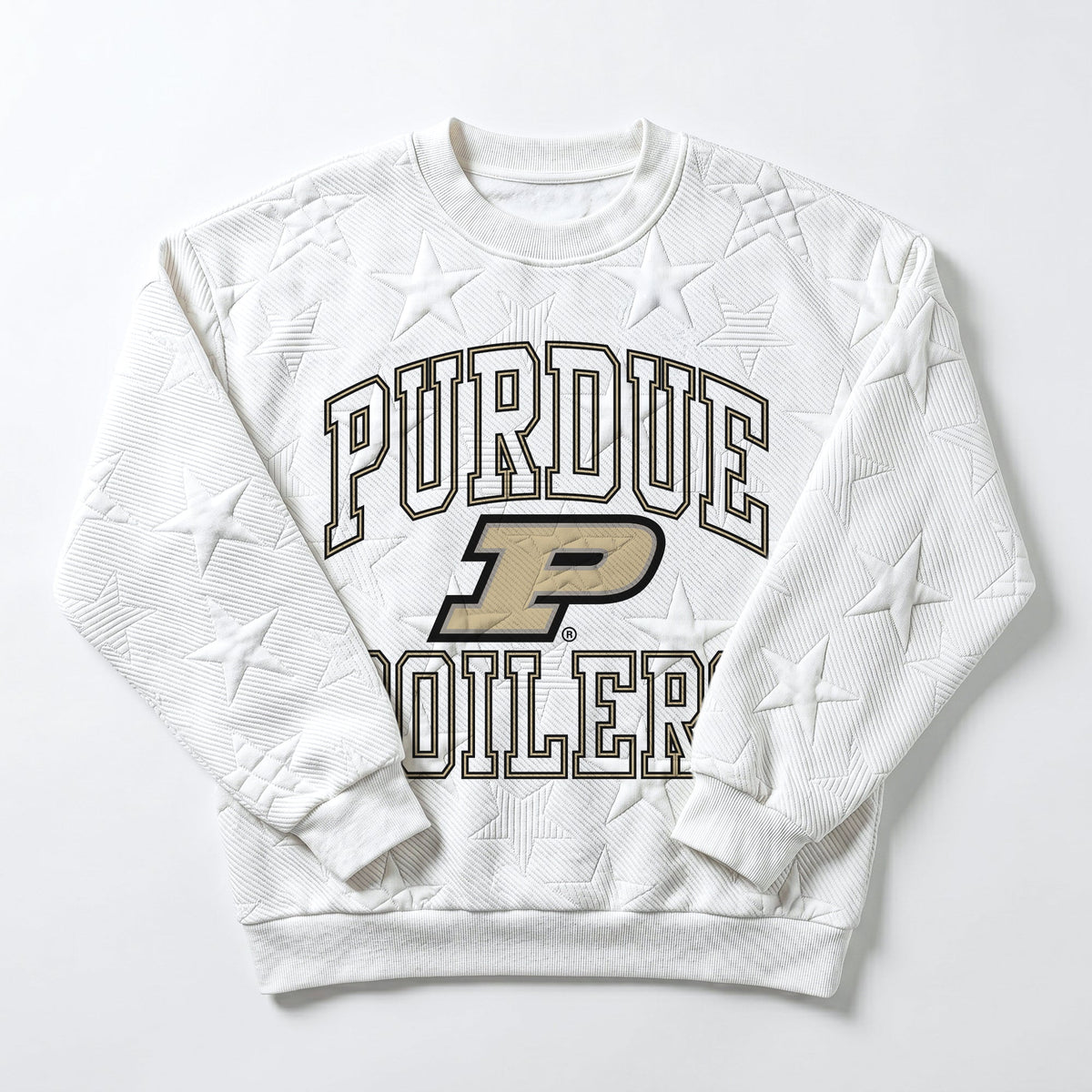 PURDUE BOILERMAKERS BIG PLAY ENERGY EMBOSSED STAR CREWNECK