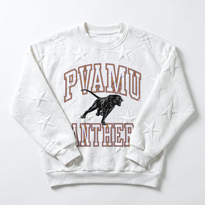 PRAIRIE VIEW A&M PANTHERS BIG PLAY ENERGY EMBOSSED STAR CREWNECK