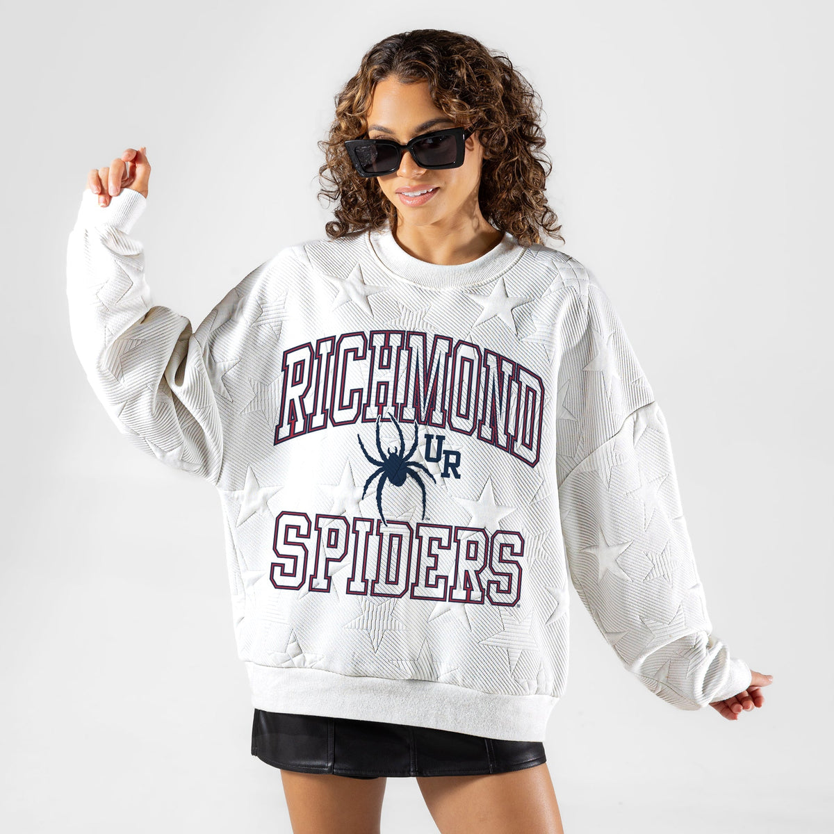 RICHMOND SPIDERS BIG PLAY ENERGY EMBOSSED STAR CREWNECK
