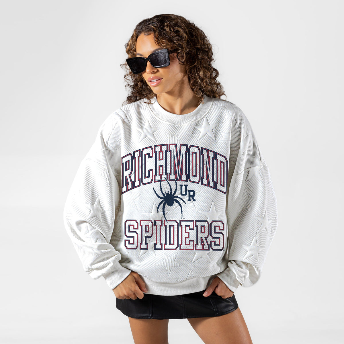 RICHMOND SPIDERS BIG PLAY ENERGY EMBOSSED STAR CREWNECK