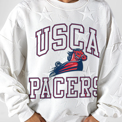 SOUTH CAROLINA AIKEN PACERS BIG PLAY ENERGY EMBOSSED STAR CREWNECK