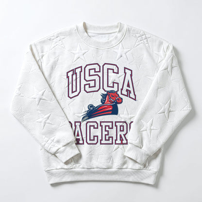 SOUTH CAROLINA AIKEN PACERS BIG PLAY ENERGY EMBOSSED STAR CREWNECK