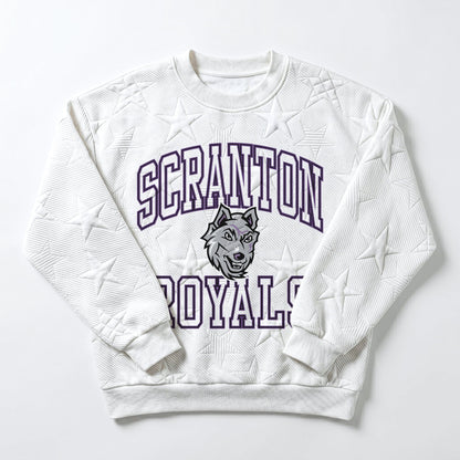 SCRANTON ROYALS BIG PLAY ENERGY EMBOSSED STAR CREWNECK