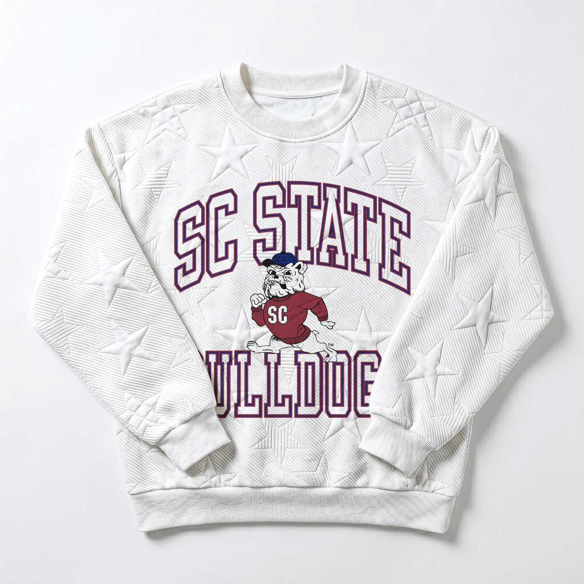 SOUTH CAROLINA STATE BULLDOGS BIG PLAY ENERGY EMBOSSED STAR CREWNECK