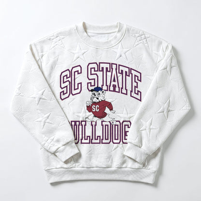 SOUTH CAROLINA STATE BULLDOGS BIG PLAY ENERGY EMBOSSED STAR CREWNECK