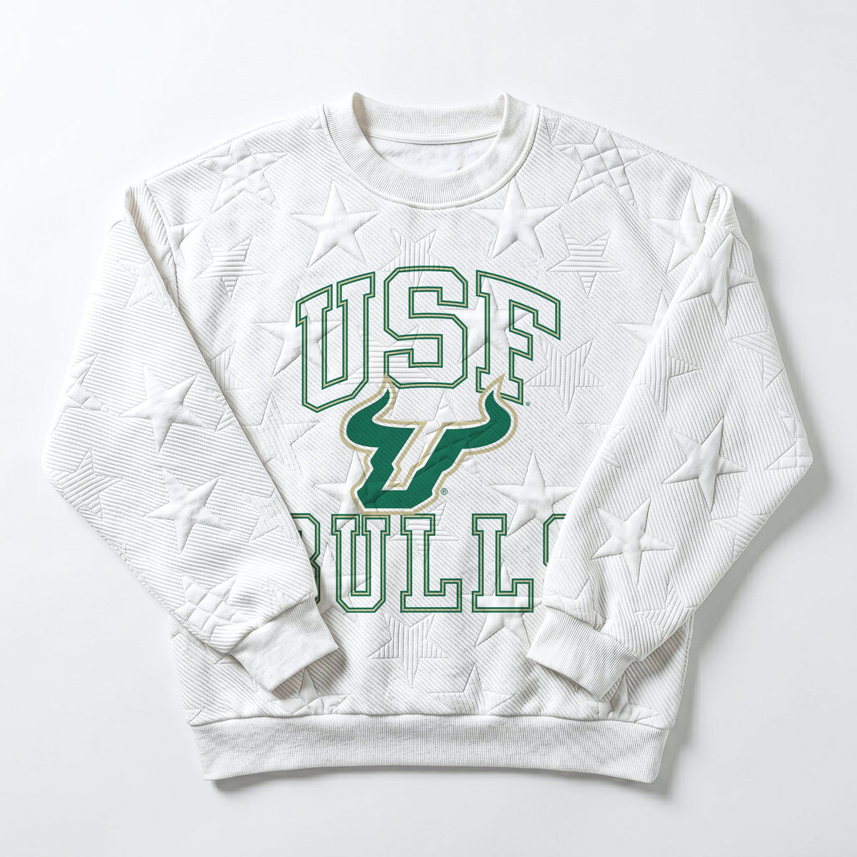 SOUTH FLORIDA BULLS BIG PLAY ENERGY EMBOSSED STAR CREWNECK