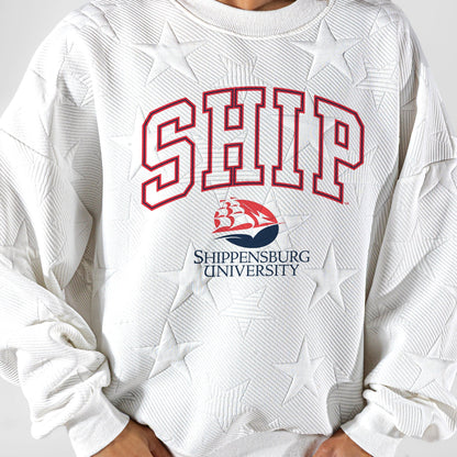 SHIPPENSBURG RAIDERS BIG PLAY ENERGY EMBOSSED STAR CREWNECK