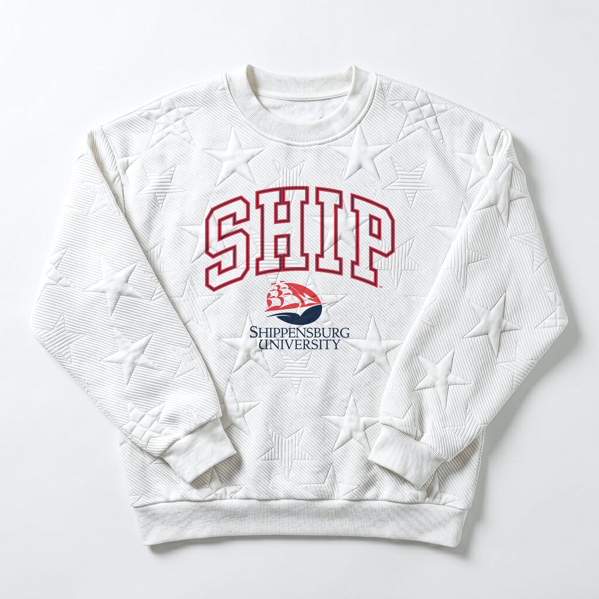 SHIPPENSBURG RAIDERS BIG PLAY ENERGY EMBOSSED STAR CREWNECK