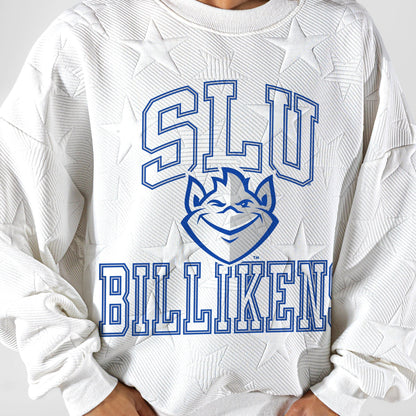 SAINT LOUIS BILLIKENS BIG PLAY ENERGY EMBOSSED STAR CREWNECK