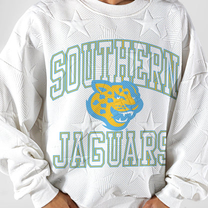 SOUTHERN JAGUARS BIG PLAY ENERGY EMBOSSED STAR CREWNECK