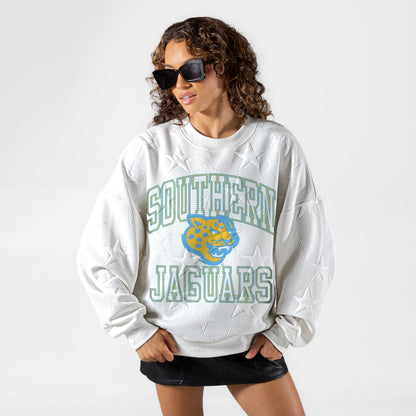 SOUTHERN JAGUARS BIG PLAY ENERGY EMBOSSED STAR CREWNECK