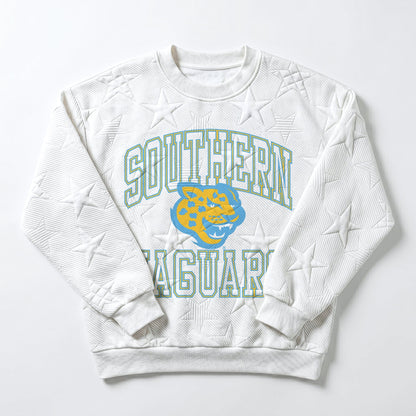 SOUTHERN JAGUARS BIG PLAY ENERGY EMBOSSED STAR CREWNECK