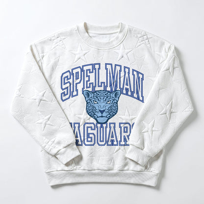 SPELMAN COLLEGE JAGUARS BIG PLAY ENERGY EMBOSSED STAR CREWNECK