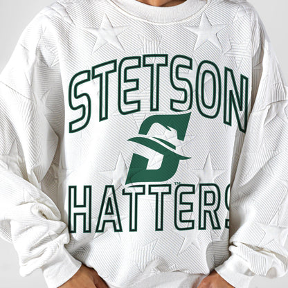 STETSON HATTERS BIG PLAY ENERGY EMBOSSED STAR CREWNECK
