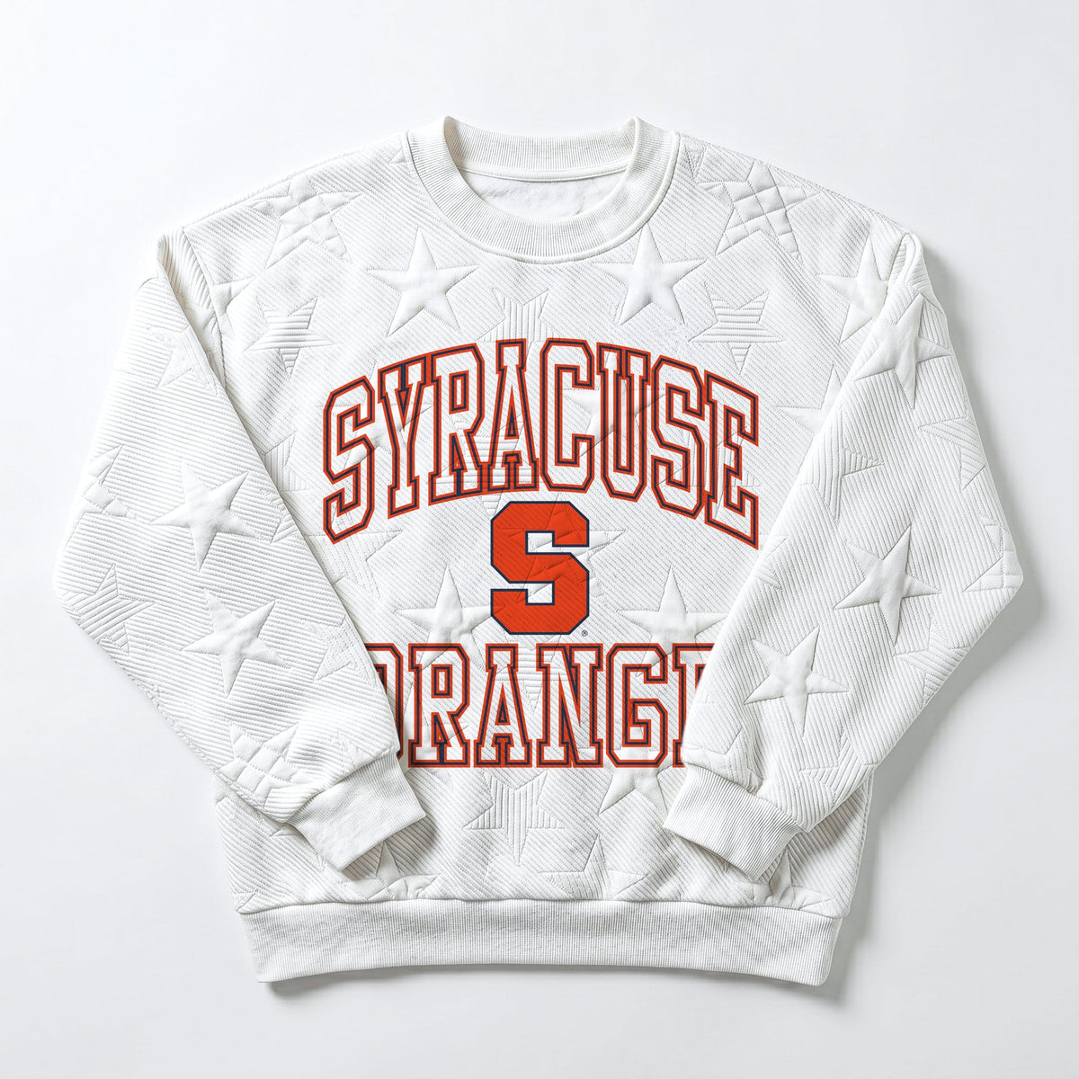 SYRACUSE ORANGE BIG PLAY ENERGY EMBOSSED STAR CREWNECK