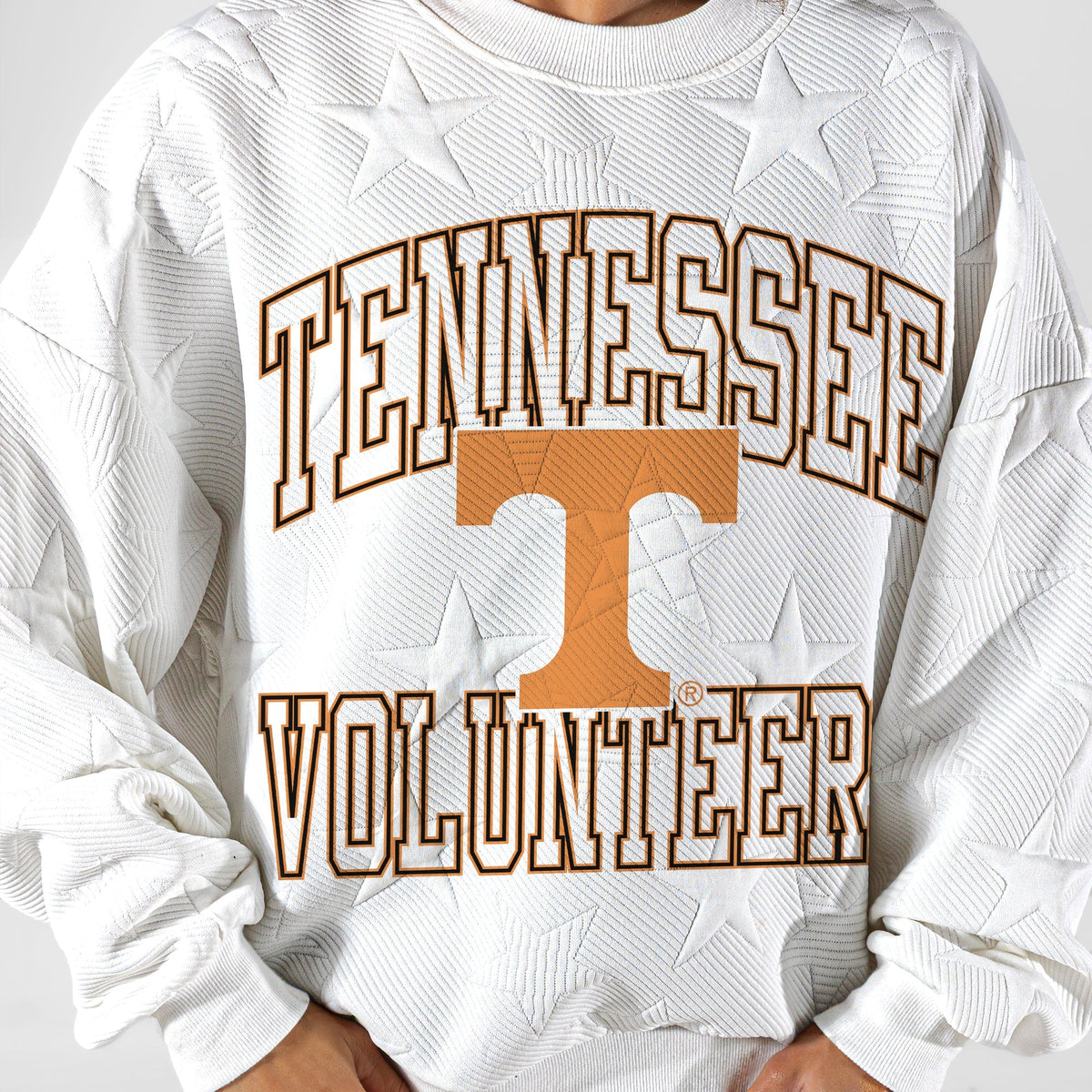 TENNESSEE VOLUNTEERS BIG PLAY ENERGY EMBOSSED STAR CREWNECK