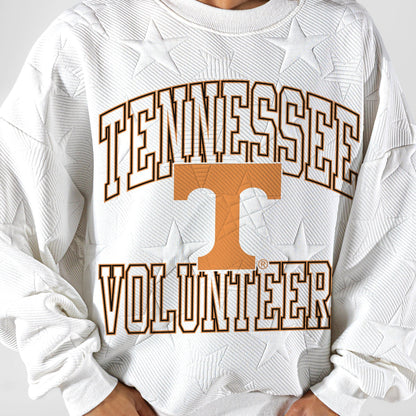 TENNESSEE VOLUNTEERS BIG PLAY ENERGY EMBOSSED STAR CREWNECK