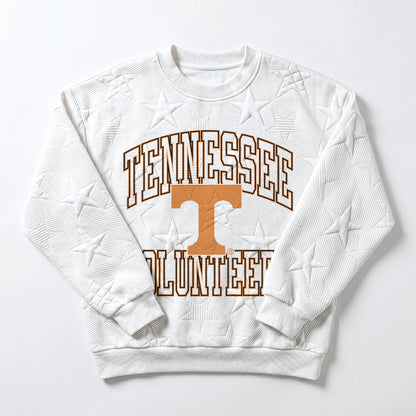 TENNESSEE VOLUNTEERS BIG PLAY ENERGY EMBOSSED STAR CREWNECK