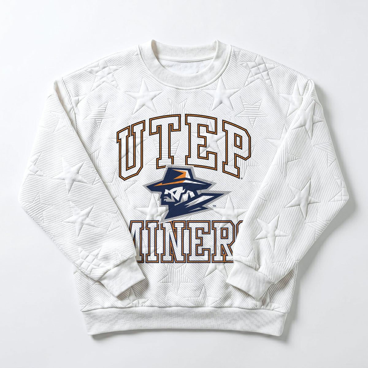 UTEP MINERS BIG PLAY ENERGY EMBOSSED STAR CREWNECK