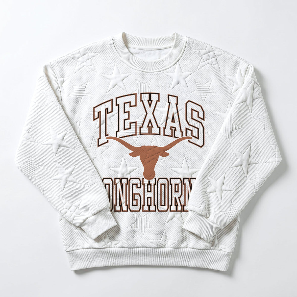 TEXAS LONGHORNS BIG PLAY ENERGY EMBOSSED STAR CREWNECK