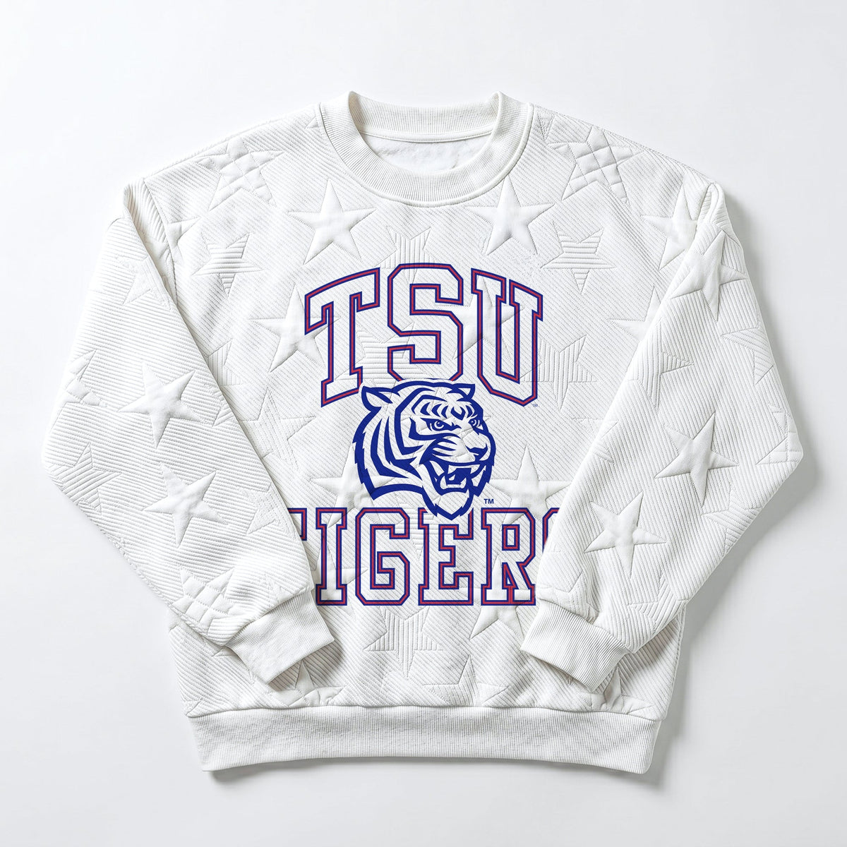 TENNESSEE STATE TIGERS BIG PLAY ENERGY EMBOSSED STAR CREWNECK