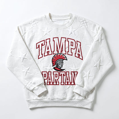 TAMPA SPARTANS BIG PLAY ENERGY EMBOSSED STAR CREWNECK