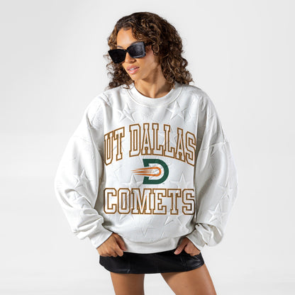 TEXAS AT DALLAS COMETS BIG PLAY ENERGY EMBOSSED STAR CREWNECK