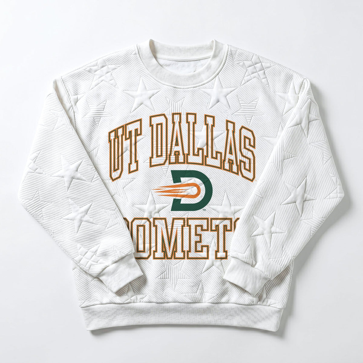 TEXAS AT DALLAS COMETS BIG PLAY ENERGY EMBOSSED STAR CREWNECK
