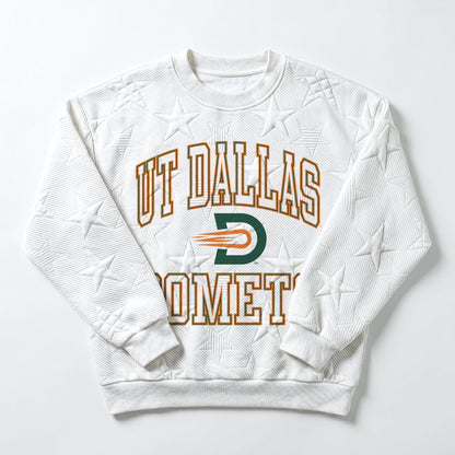 TEXAS AT DALLAS COMETS BIG PLAY ENERGY EMBOSSED STAR CREWNECK