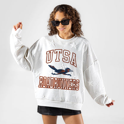 UTSA ROADRUNNERS BIG PLAY ENERGY EMBOSSED STAR CREWNECK