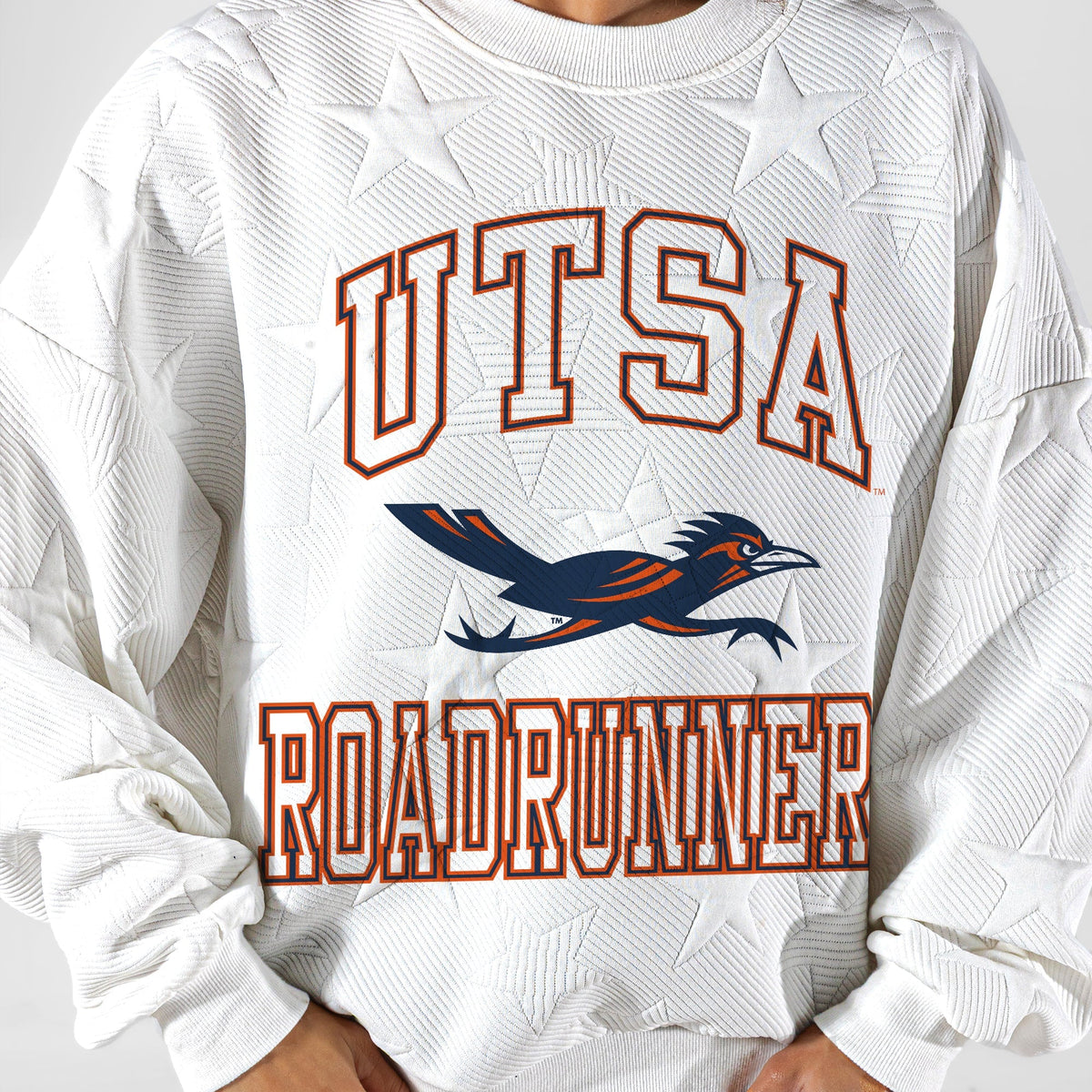 UTSA ROADRUNNERS BIG PLAY ENERGY EMBOSSED STAR CREWNECK