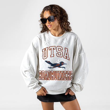UTSA ROADRUNNERS BIG PLAY ENERGY EMBOSSED STAR CREWNECK