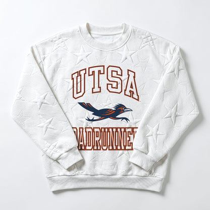 UTSA ROADRUNNERS BIG PLAY ENERGY EMBOSSED STAR CREWNECK