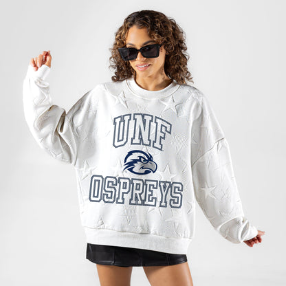 NORTH FLORIDA OSPREYS BIG PLAY ENERGY EMBOSSED STAR CREWNECK