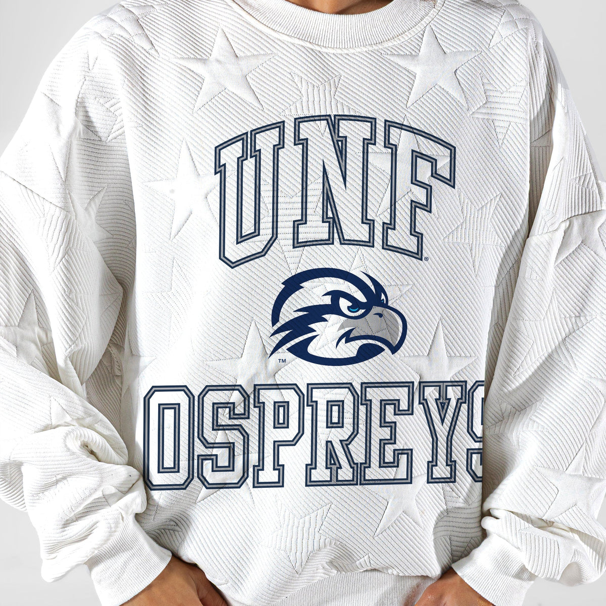 NORTH FLORIDA OSPREYS BIG PLAY ENERGY EMBOSSED STAR CREWNECK