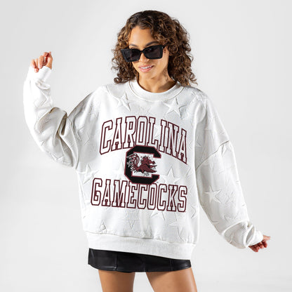 SOUTH CAROLINA GAMECOCKS BIG PLAY ENERGY EMBOSSED STAR CREWNECK