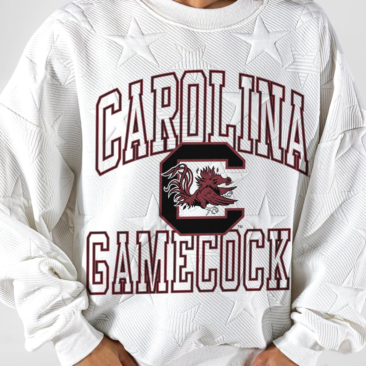 SOUTH CAROLINA GAMECOCKS BIG PLAY ENERGY EMBOSSED STAR CREWNECK