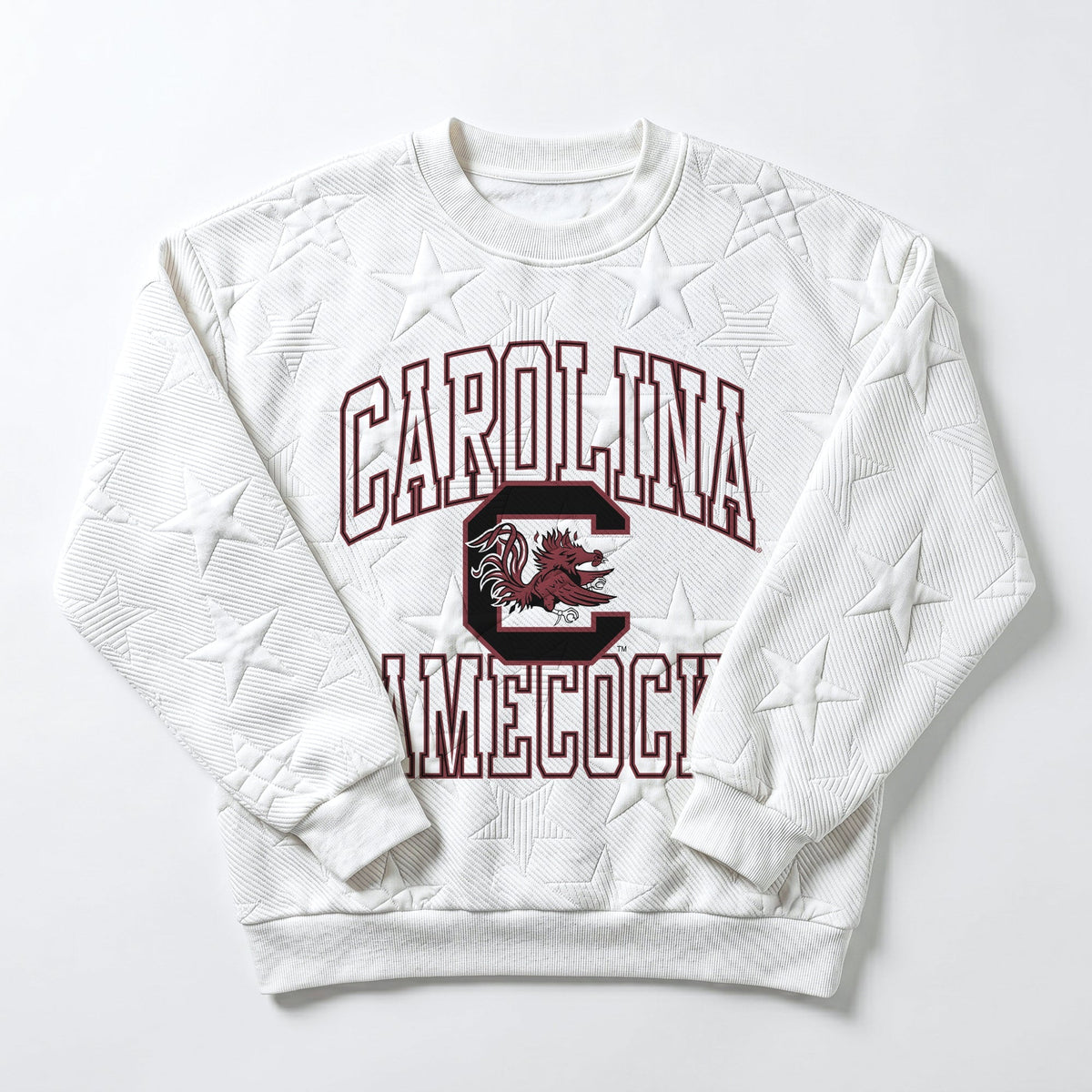 SOUTH CAROLINA GAMECOCKS BIG PLAY ENERGY EMBOSSED STAR CREWNECK