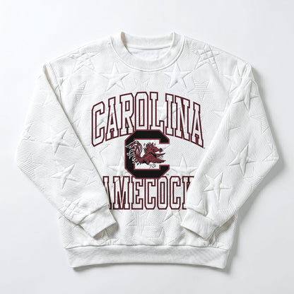 SOUTH CAROLINA GAMECOCKS BIG PLAY ENERGY EMBOSSED STAR CREWNECK