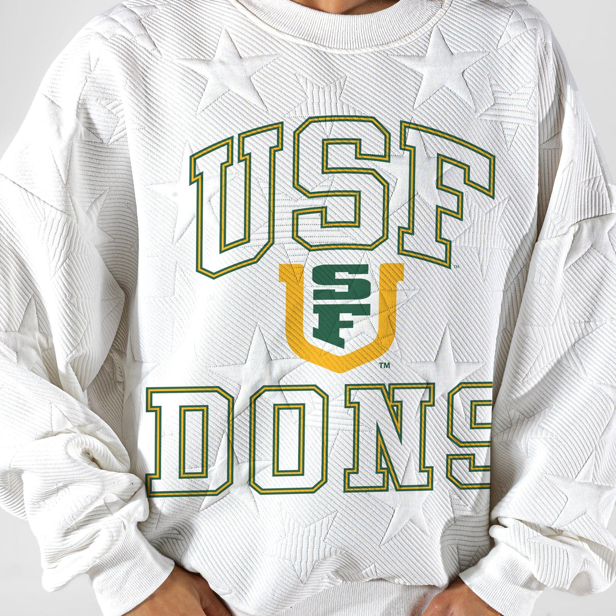 SAN FRANCISCO DONS BIG PLAY ENERGY EMBOSSED STAR CREWNECK