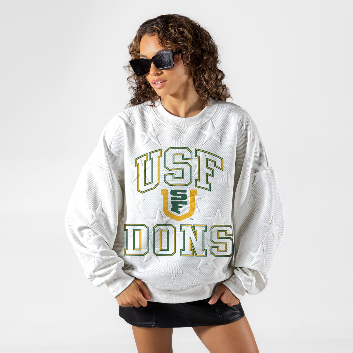SAN FRANCISCO DONS BIG PLAY ENERGY EMBOSSED STAR CREWNECK