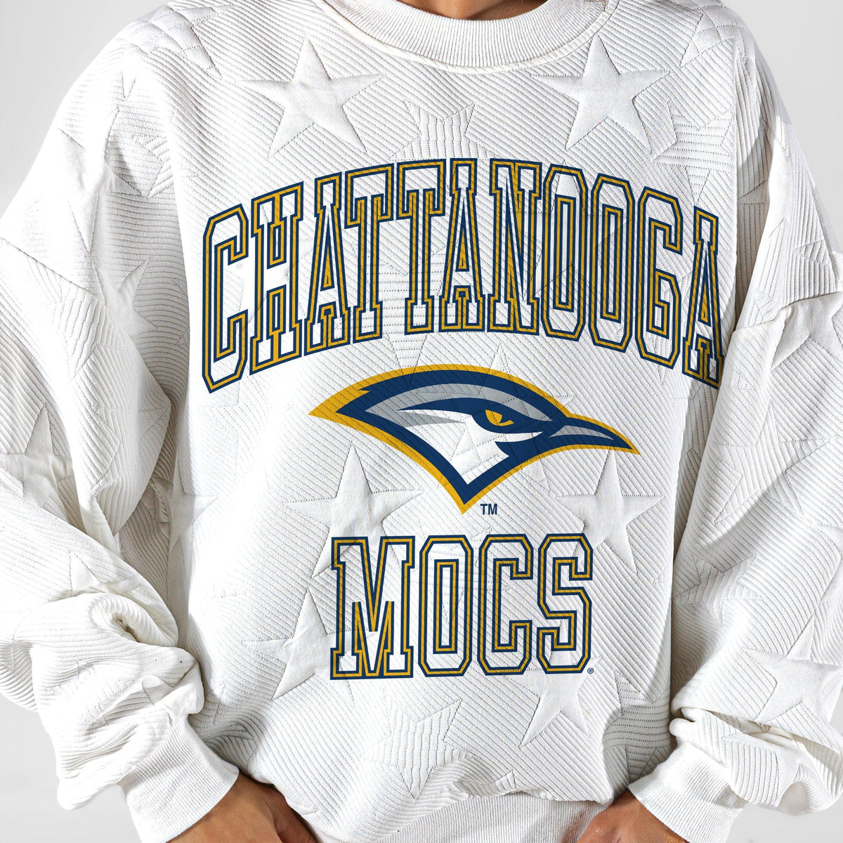 CHATTANOOGA MOCS BIG PLAY ENERGY EMBOSSED STAR CREWNECK