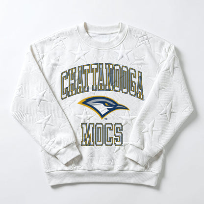 CHATTANOOGA MOCS BIG PLAY ENERGY EMBOSSED STAR CREWNECK