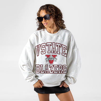 VALDOSTA STATE BLAZERS BIG PLAY ENERGY EMBOSSED STAR CREWNECK