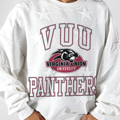 VIRGINIA UNION PANTHERS BIG PLAY ENERGY EMBOSSED STAR CREWNECK