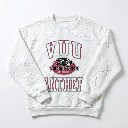 VIRGINIA UNION PANTHERS BIG PLAY ENERGY EMBOSSED STAR CREWNECK