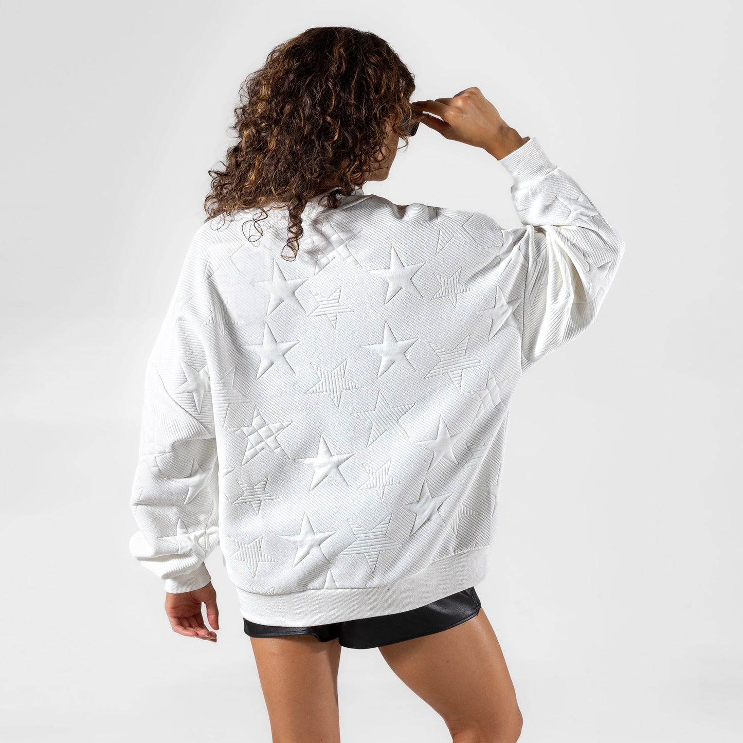 BIXBY SPARTANS STAR EMBOSSED SWEATSHIRT