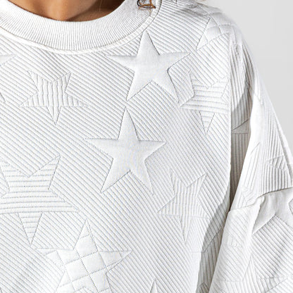 BIXBY SPARTANS STAR EMBOSSED SWEATSHIRT